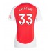 Arsenal Riccardo Calafiori #33 Hjemmedrakt Dame 2024-25 Korte ermer